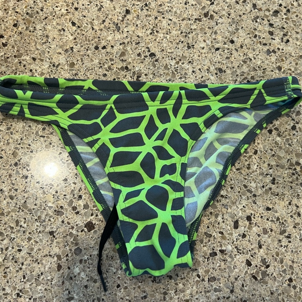 Arena Green and Black Bikini Bottom